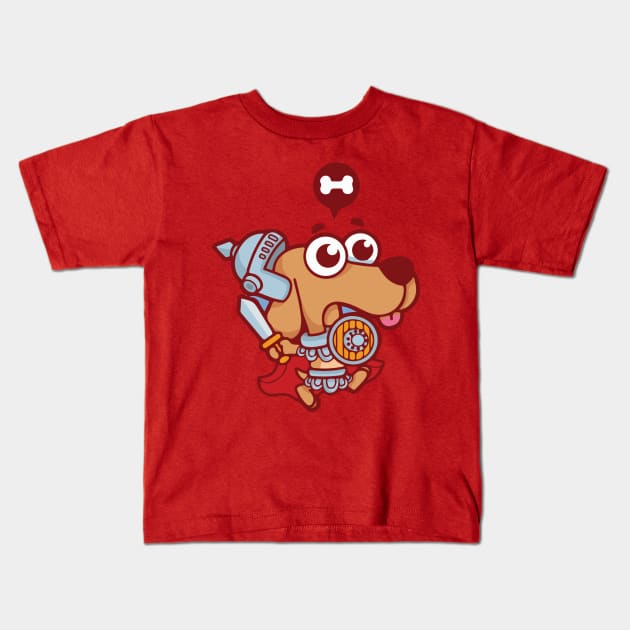 Spartan Dog Kids T-Shirt by yildirayatas